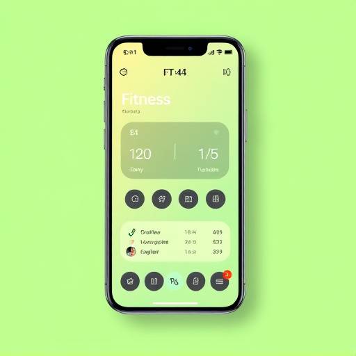 Mockup of a mobile app interface for a fitness tracking application.
