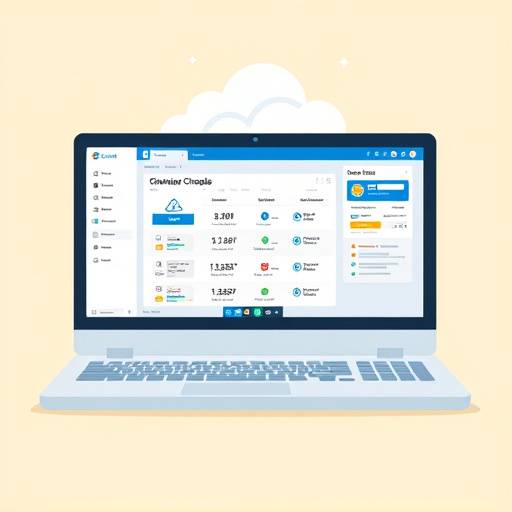 Screenshot from an animated explainer video demonstrating the features of 'CloudSync' software.